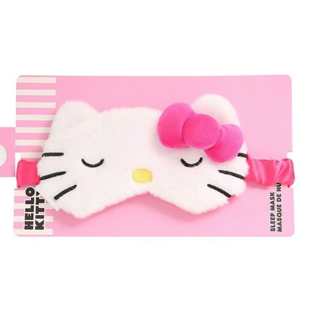Sanrio Hello Kitty Pink Satin Lined Sleep Mask